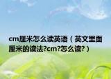 cm厘米怎么讀英語（英文里面厘米的讀法?cm?怎么讀?）