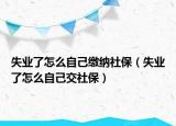 失業(yè)了怎么自己繳納社保（失業(yè)了怎么自己交社保）