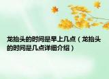 龍?zhí)ь^的時(shí)間是早上幾點(diǎn)（龍?zhí)ь^的時(shí)間是幾點(diǎn)詳細(xì)介紹）