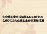 失業(yè)補(bǔ)助金審核結(jié)果12333查詢?cè)趺床?022失業(yè)補(bǔ)助金查詢發(fā)放情況