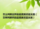 怎么判斷出懷的是男孩還是女孩（怎樣判斷懷的是男孩還是女孩）