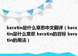 keratin是什么意思中文翻譯（keratin是什么意思 keratin的音標(biāo) keratin的用法）