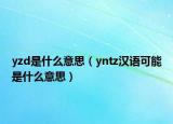 yzd是什么意思（yntz漢語可能是什么意思）