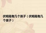 伏明霞有幾個(gè)孩子（伏明霞有幾個(gè)孩子）