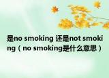 是no smoking 還是not smoking（no smoking是什么意思）