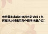 魚腥草泡水喝對(duì)痛風(fēng)有好處嗎（魚腥草泡水對(duì)痛風(fēng)有作用嗎詳細(xì)介紹）