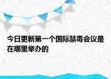今日更新第一個(gè)國(guó)際禁毒會(huì)議是在哪里舉辦的