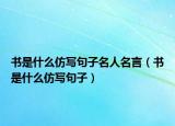 書是什么仿寫句子名人名言（書是什么仿寫句子）