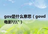 gov是什么意思（govd電影\