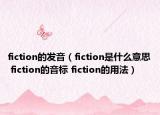 fiction的發(fā)音（fiction是什么意思 fiction的音標(biāo) fiction的用法）