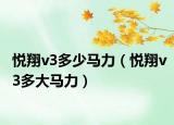 悅翔v3多少馬力（悅翔v3多大馬力）