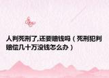 人判死刑了,還要賠錢(qián)嗎（死刑犯判賠償幾十萬(wàn)沒(méi)錢(qián)怎么辦）