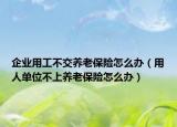 企業(yè)用工不交養(yǎng)老保險(xiǎn)怎么辦（用人單位不上養(yǎng)老保險(xiǎn)怎么辦）
