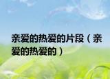 親愛的熱愛的片段（親愛的熱愛的）