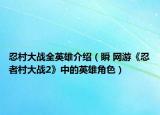 忍村大戰(zhàn)全英雄介紹（瞬 網(wǎng)游《忍者村大戰(zhàn)2》中的英雄角色）