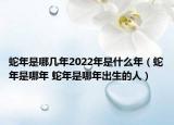 蛇年是哪幾年2022年是什么年（蛇年是哪年 蛇年是哪年出生的人）