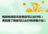 核酸檢測后還是黃碼可以出行嗎（黃碼做了核酸可以出行嗎詳細介紹）
