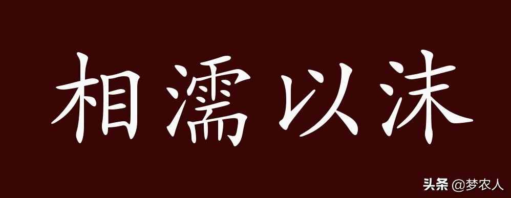 相濡以沫的出處、釋義、典故