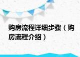 購房流程詳細步驟（購房流程介紹）