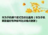 華為手機(jī)哪個款式性價比最高（華為手機(jī)那款最好各種款對比詳細(xì)點(diǎn)謝謝）