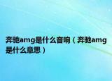 奔馳amg是什么音響（奔馳amg是什么意思）