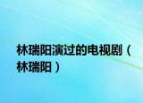林瑞陽(yáng)演過(guò)的電視劇（林瑞陽(yáng)）