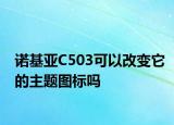 諾基亞C503可以改變它的主題圖標嗎