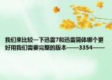 我們來比較一下迅雷7和迅雷簡(jiǎn)體哪個(gè)更好用我們需要完整的版本——3354——