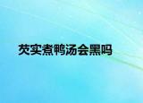 芡實煮鴨湯會黑嗎