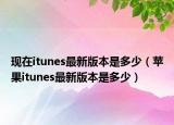 現(xiàn)在itunes最新版本是多少（蘋果itunes最新版本是多少）