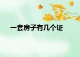 一套房子有幾個(gè)證
