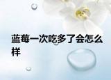 藍莓一次吃多了會怎么樣