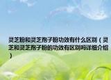 靈芝粉和靈芝孢子粉功效有什么區(qū)別（靈芝和靈芝孢子粉的功效有區(qū)別嗎詳細介紹）