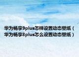 華為暢享9plus怎樣設(shè)置動態(tài)壁紙（華為暢享8plus怎么設(shè)置動態(tài)壁紙）