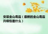 安裝金山毒霸（最新的金山毒霸升級(jí)包是什么）