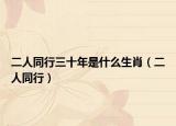 二人同行三十年是什么生肖（二人同行）