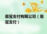 易寶支付有限公司（易寶支付）