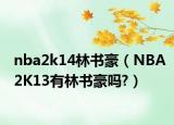 nba2k14林書豪（NBA2K13有林書豪嗎?）