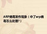 ARP病毒發(fā)作現(xiàn)象（中了arp病毒怎么處理?）