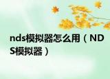 nds模擬器怎么用（NDS模擬器）