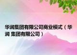 華潤集團(tuán)有限公司商業(yè)模式（華潤 集團(tuán)有限公司）