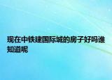 現(xiàn)在中鐵建國(guó)際城的房子好嗎誰知道呢