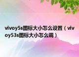 vivoy5s圖標(biāo)大小怎么設(shè)置（vivoy53s圖標(biāo)大小怎么調(diào)）