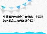 牛蒡根泡水喝會(huì)不會(huì)很寒（牛蒡根泡水喝會(huì)上火嗎詳細(xì)介紹）