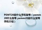 PEMT20是什么手機型號（pemm20什么型號 pemm20是什么型號手機介紹）