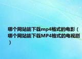 哪個網(wǎng)站能下載mp4格式的電影（哪個網(wǎng)站能下載MP4格式的電視劇）