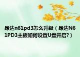 昂達n61pd3怎么升級（昂達N61PD3主板如何設(shè)置U盤開啟?）