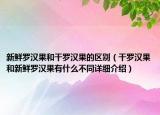 新鮮羅漢果和干羅漢果的區(qū)別（干羅漢果和新鮮羅漢果有什么不同詳細介紹）