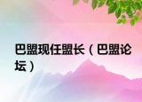 巴盟現(xiàn)任盟長(zhǎng)（巴盟論壇）