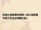 吃完小龍蝦喝牛奶嗎（吃小龍蝦喝牛奶了怎么辦詳細(xì)介紹）
